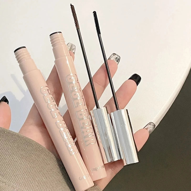 Matte Fiber Mascara with Ultra-Fine Brush - Waterproof, Fast Dry, Lengthening & Curling Makeup