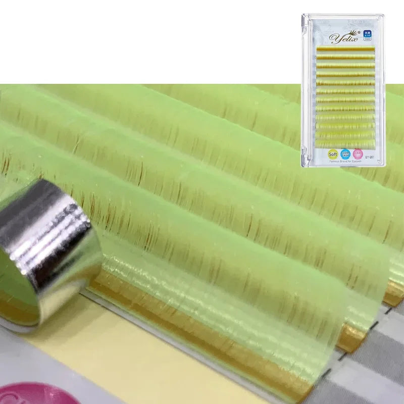Colorful Eyelash Extensions Fan Lashes Mix Colors Easy Fanning for Volume & Beginners
