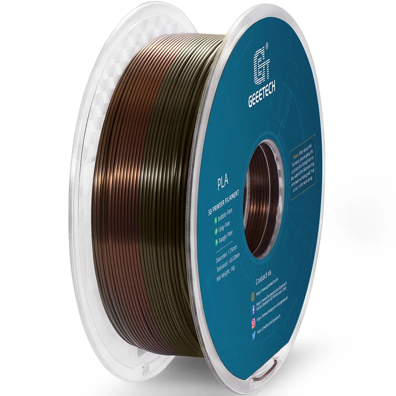 Silk PLA 3D Printer Filament 10kg Spool - Multiple Colors, Eco-Friendly & Biodegradable