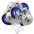 15Pcs 12 Inch Birthday & Anniversary Latex Balloons Party Decor Indoor Outdoor