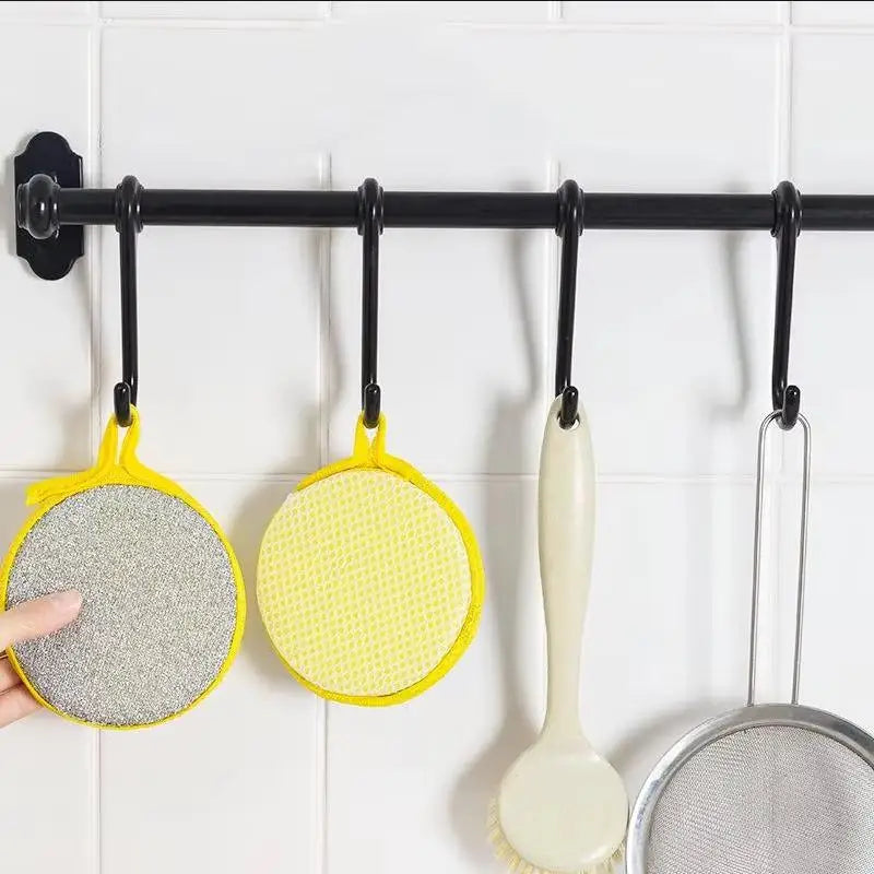 Double-Side Dishwashing Sponge Set Reusable Kitchen Cleaning Sponges
