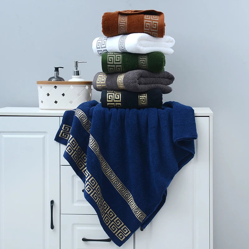Luxury Cotton Bath Towels Set - Soft, Absorbent Hotel Quality Towels