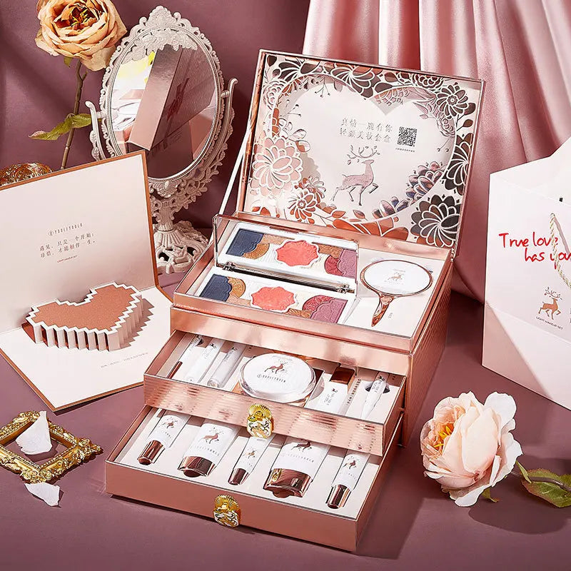 Makeup Kit 20-Piece Cosmetics Set Gift Box for Birthdays & Valentine's