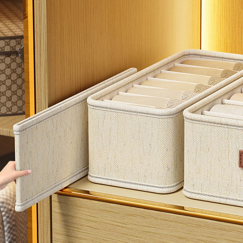Clothes Storage Box Drawer Organizer for Socks, Underwear, Ties & Accessories