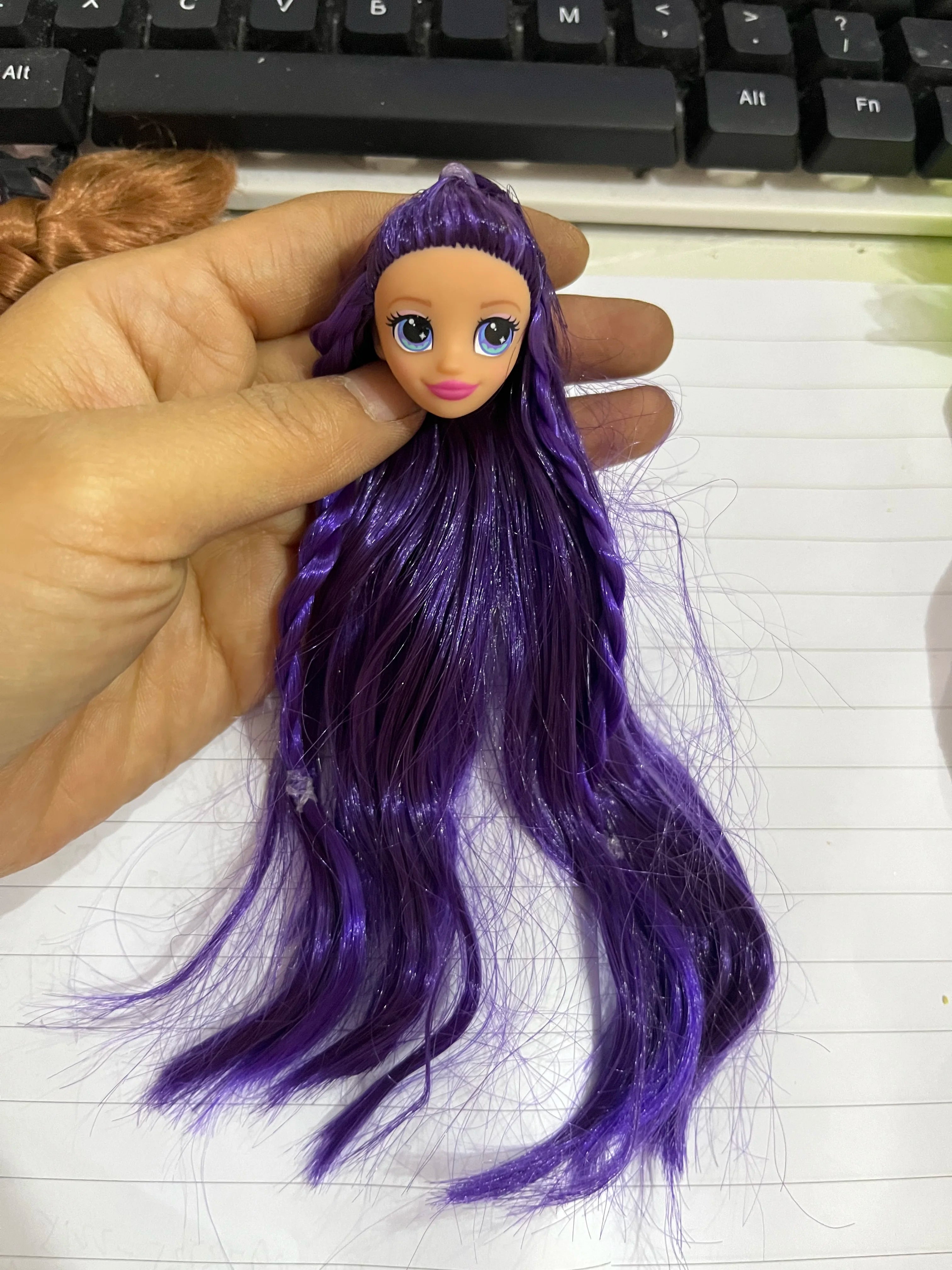 1/12 Doll House Girl Doll Without Head - DIY Nude Movable Body, 25cm