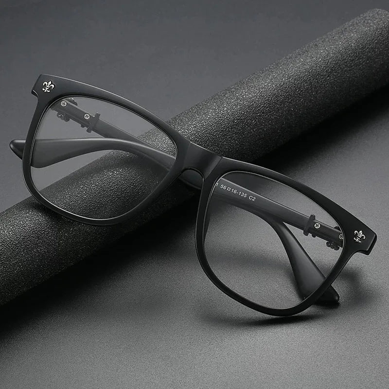 Fashion Glasses Frame Women & Men Square Eyeglasses Anti Blue Light Vintage Prescription