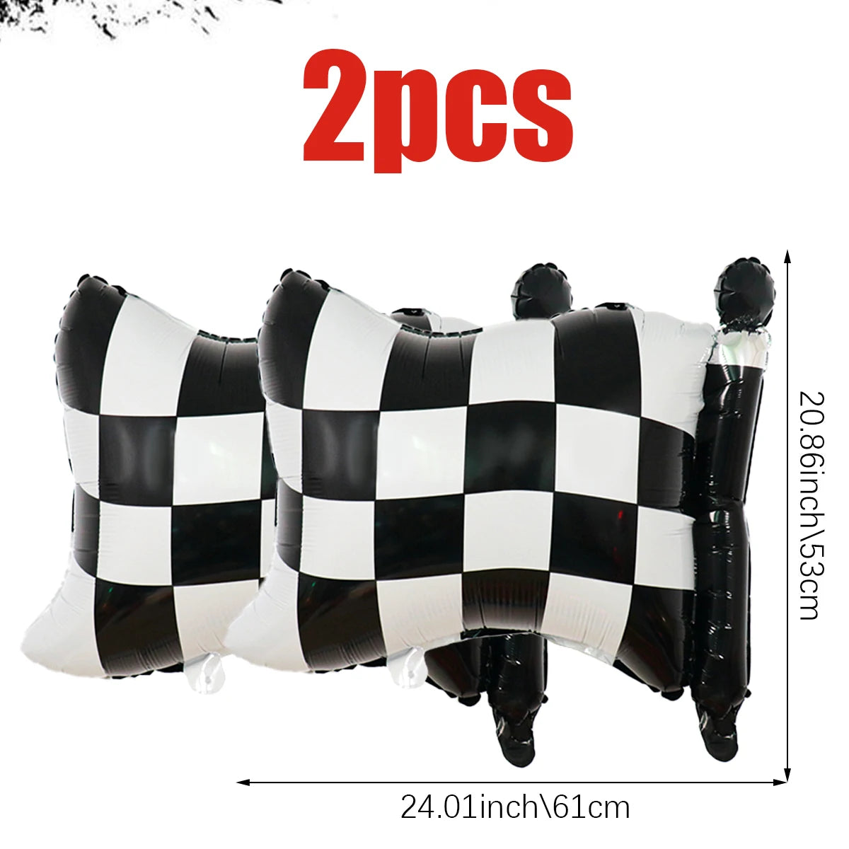 Racing Theme Balloon Set for Birthday Party Decorations - 2 or 6 Pieces