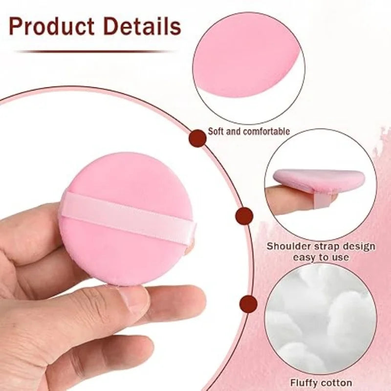 Set of 5 Makeup Sponges - Velvet Foundation & Powder Puff Blenders for Face