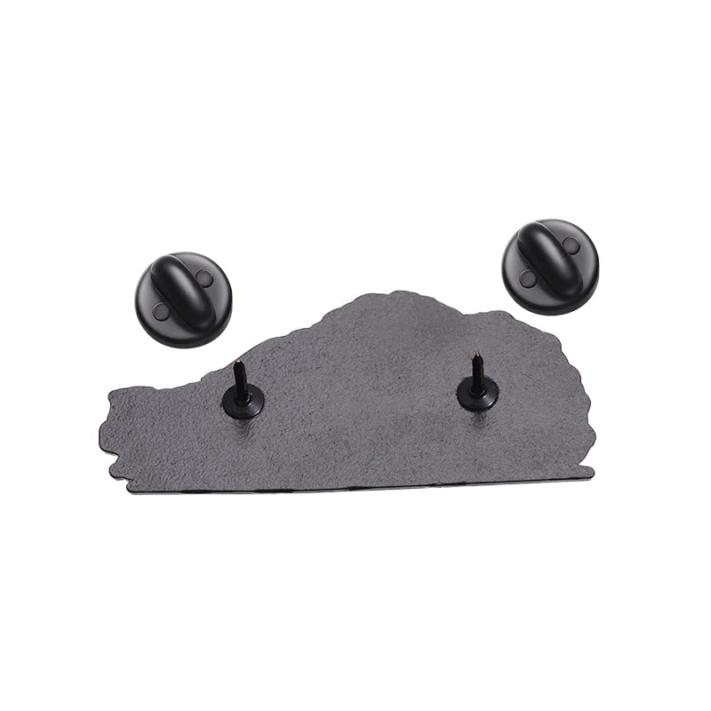 Car Drift Brooch Enamel Pin - Anime Inspired Cartoon Lapel Badge Jewelry Gift