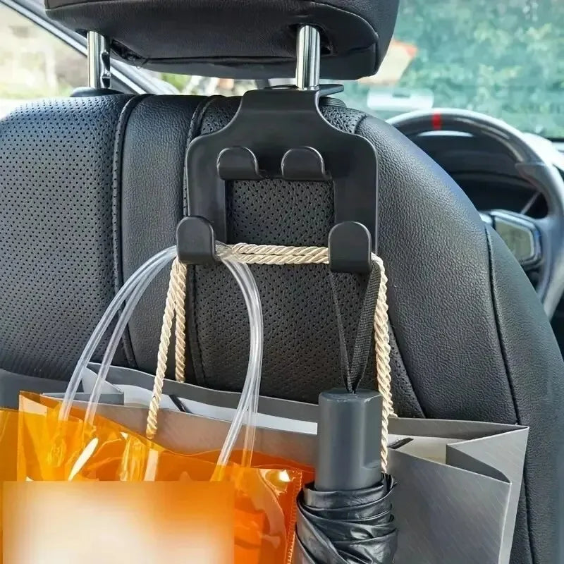 Car Back Seat Phone Holder & Hanging Storage Hook - Universal Adjustable