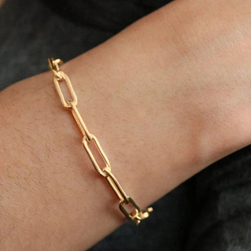 Delicate Stainless Steel Bracelet for Women - Trendy Jewelry Gift