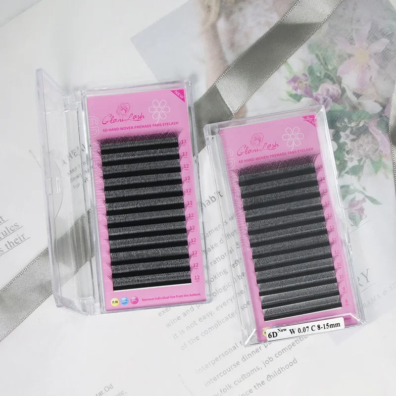 Premade 6D W Shape Eyelash Extensions Volume Fans for Natural Makeup - Clover W Style