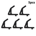 5-Pack Universal Shelf Hooks for Garage and Storage Support, 10.3mm Hole Spacing