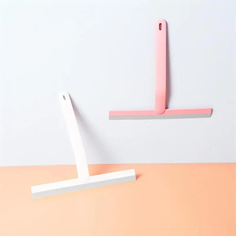 Durable Silicone Shower Squeegee for Water Removal on Glass & Tiles