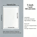 Multi-Size Transparent Photo & Card Album for Collectibles, 3-7 Inch Variants