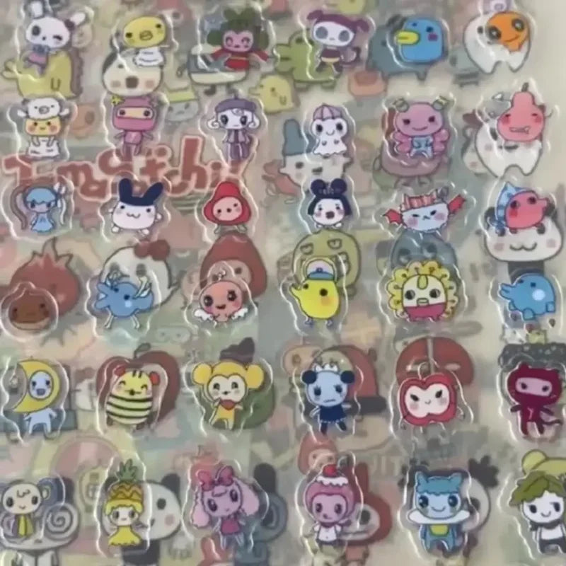 8pcs Anime Pixel Graph Sticker Set for Phone & Desktop Decoration - Tamagotchi Style