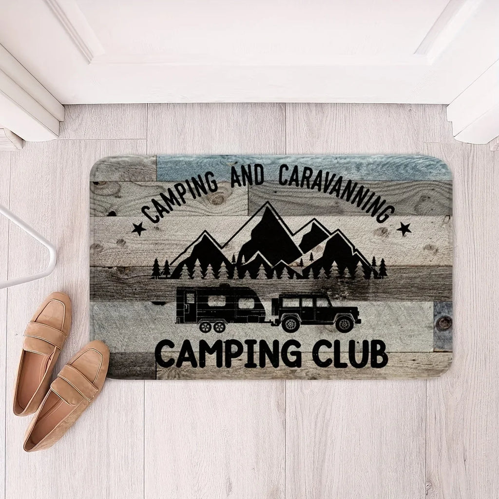 Outdoor Entrance Door Mat - Non-Slip Durable Camping RV Themed Floor Mat