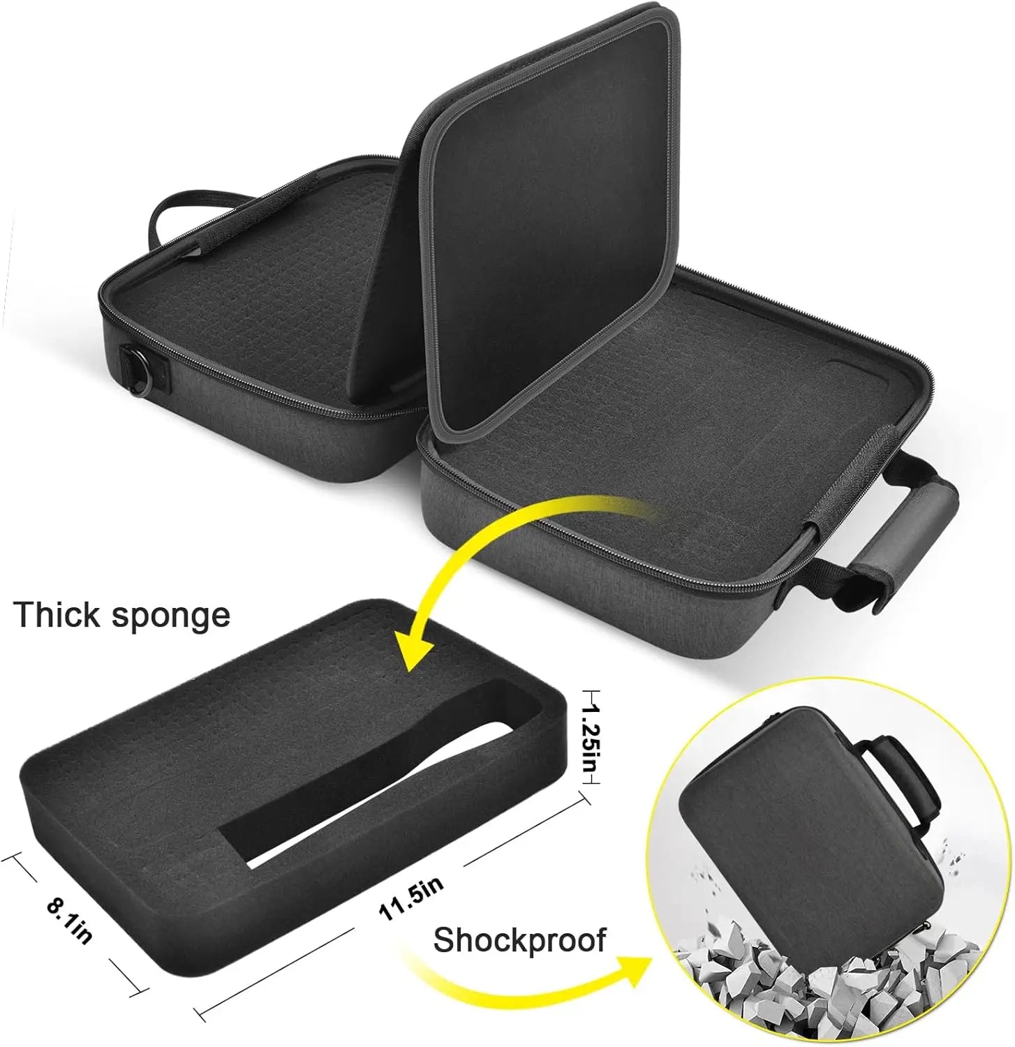Wireless Microphone Storage Case for Karaoke Microphone System - Large Capacity
