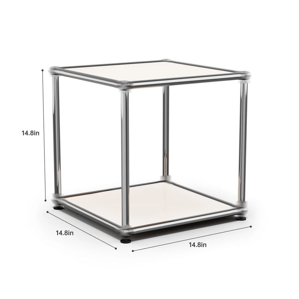 Modern Metal Storage Cabinet with Adjustable Feet for Living Room & Office