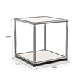 Modern Metal Storage Cabinet with Adjustable Feet for Living Room & Office