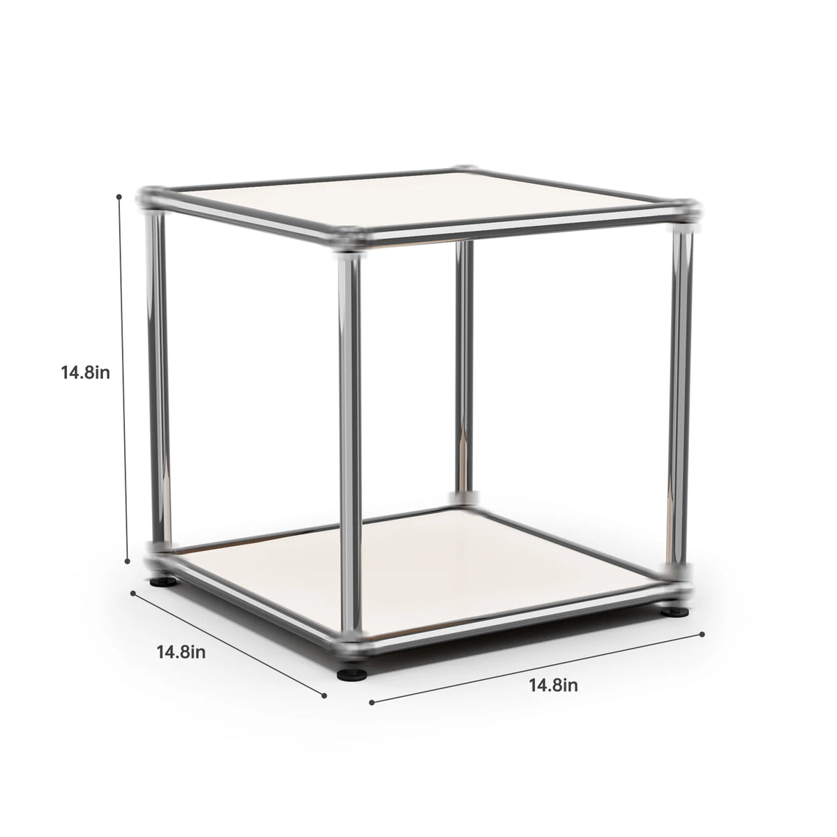 Modern Metal Storage Cabinet with Adjustable Feet for Living Room & Office