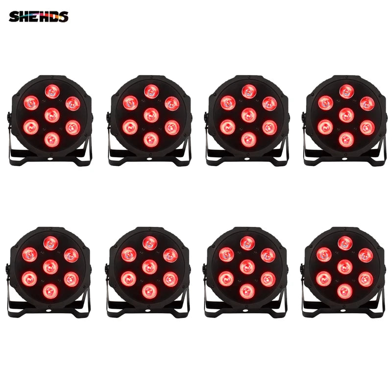 8pcs RGBW & RGBWA UV Stage Par LED Lights DMX Controller for DJ Disco Night Club