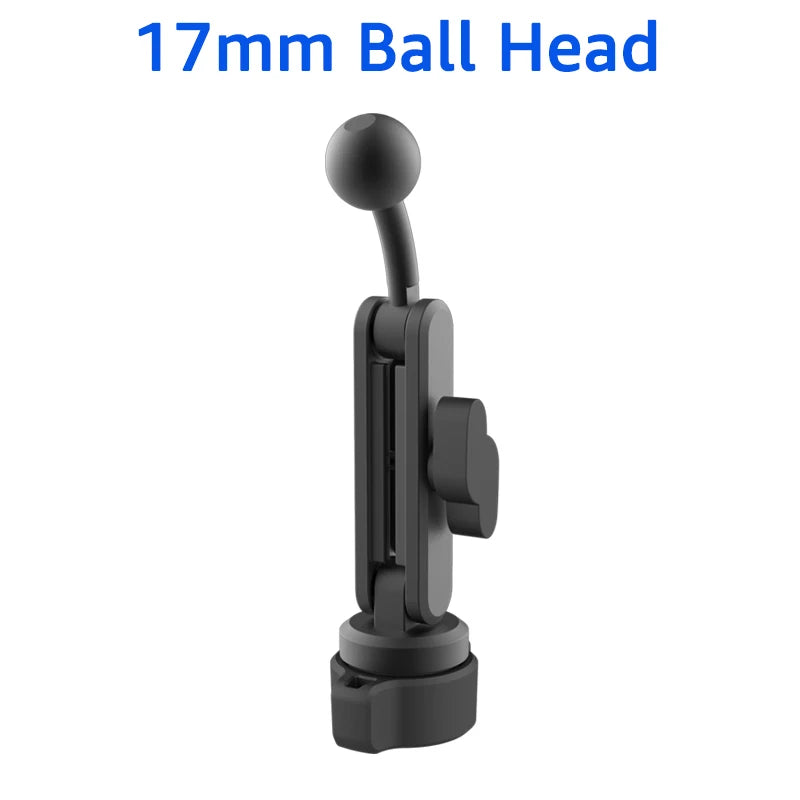 17mm Ball Head Extension Rod for Car Phone GPS Mount 360° Rotatable Stand