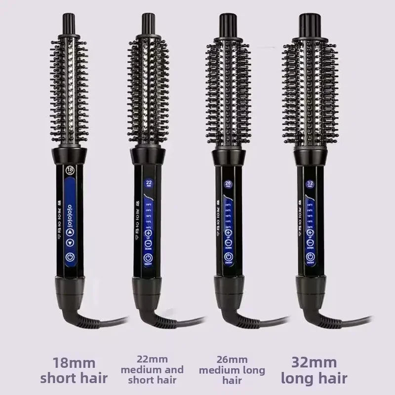 Dual-Purpose Electric Curling Comb with Anti-Scald Feature - Multiple Colors