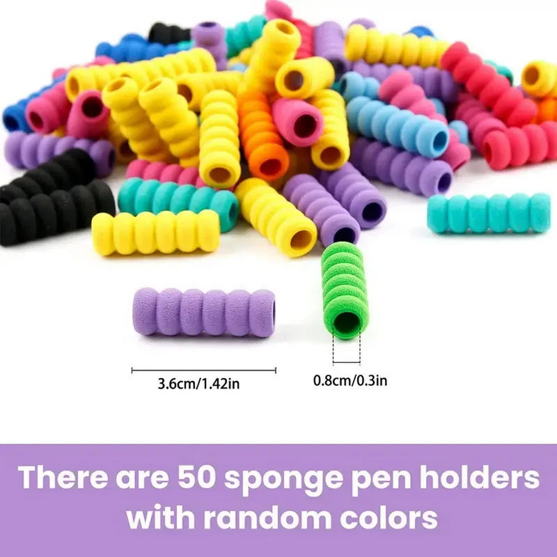 Soft Foam Pen Grip Sleeve Anti-Slip Writing Accessory for Most Pens