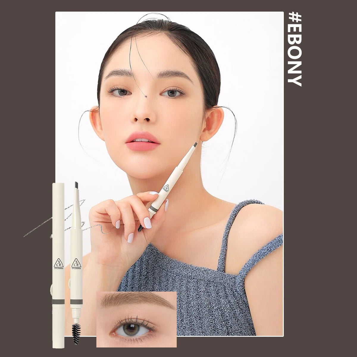 Precise Brow Pencil Set with 4 Shades - Natural, Long-Lasting, Smooth Application