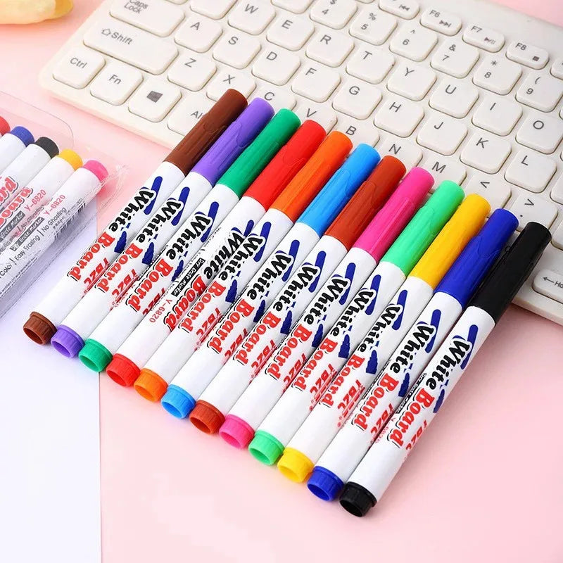 Water Floating Pen Set for Kids - Art & Drawing Kit with Spoon & Water-Based Ink