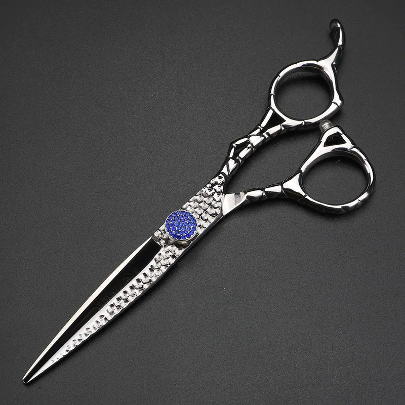 6 Inch Hair Cutting and Thinning Scissors - Professional Japanese 440C Steel Barber Shears