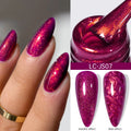 7ml Glitter Nail Gel Polish - Shiny Pearl Shell Sparkling White UV LED Varnish