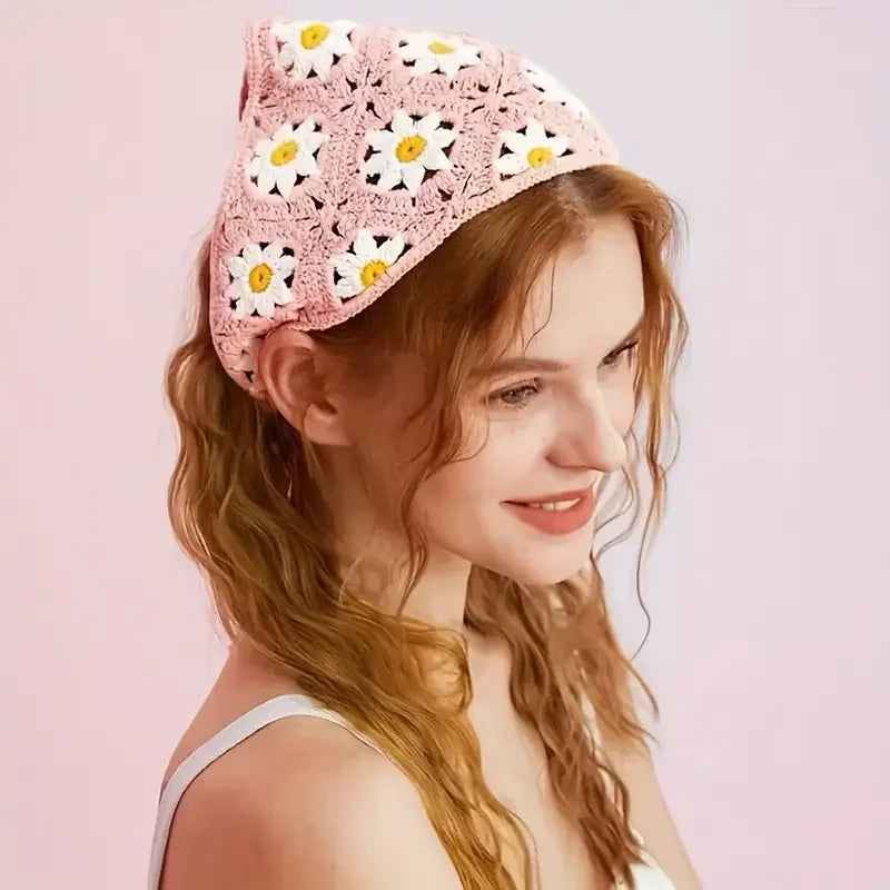 Knitted Triangle Hair Band for Women - Versatile Fashion Hair Accessory