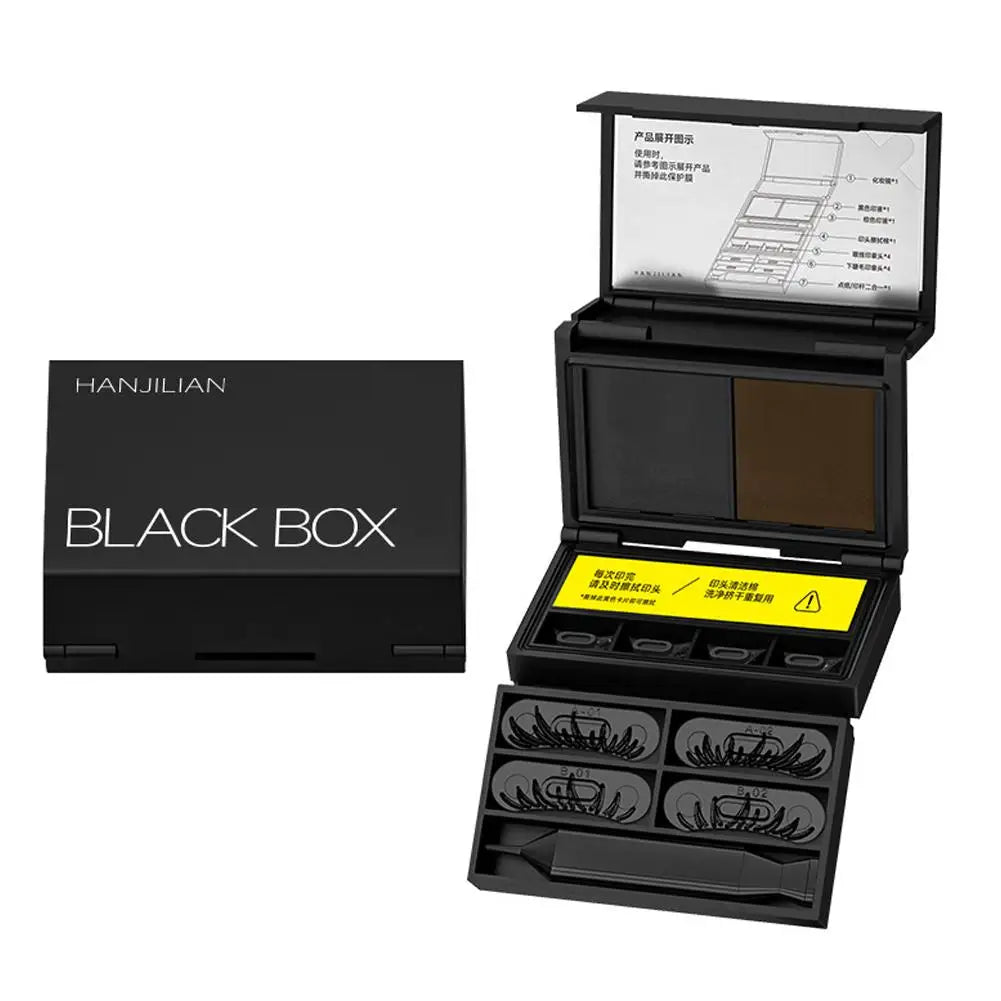 3-in-1 Eyelash & Mole Stamp Kit - Natural, Long-Lasting Eye Makeup