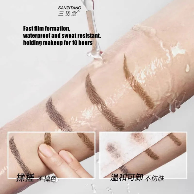 Waterproof Liquid Eyebrow Pencil & Eyeliner - Natural Finish, Long-Lasting, Aegyo-sal Hair Line Pen