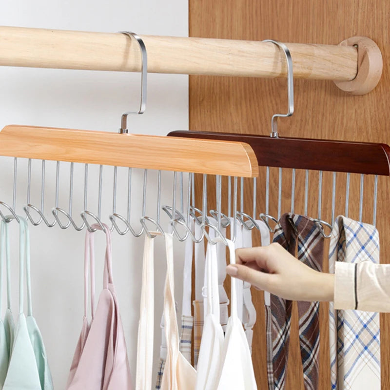Multi-Functional Hook Hanger for Belts Ties Scarves & Accessories - Space Saving Wardrobe Organizer