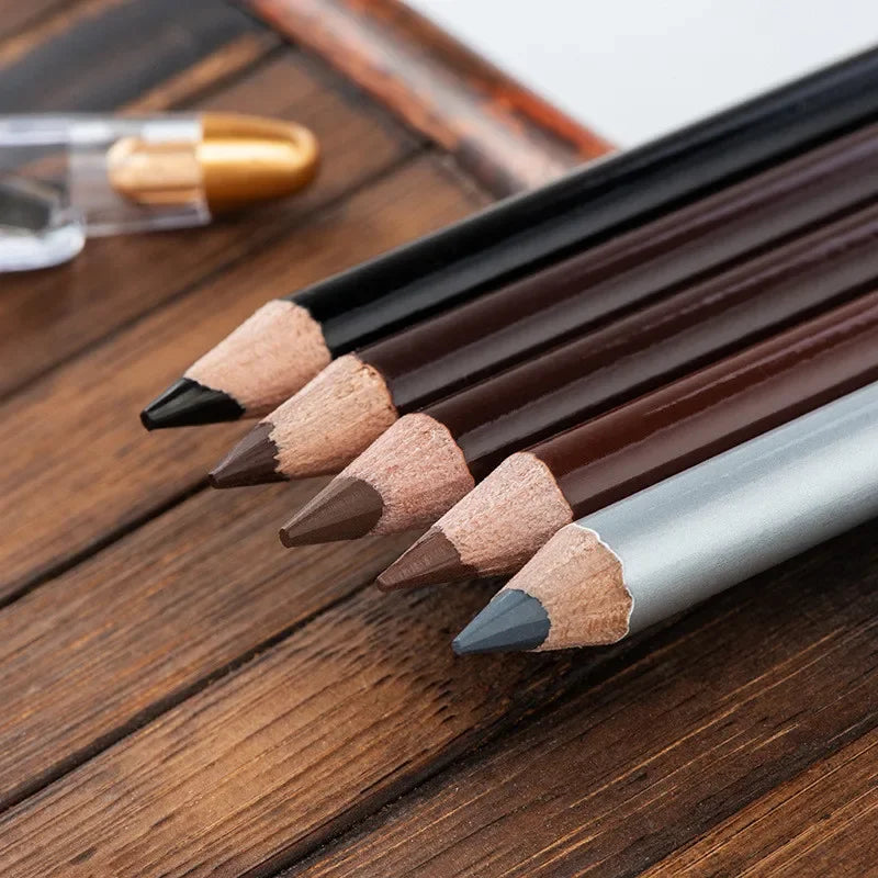 Waterproof Eyebrow Pencil Set - Long Lasting, Microblading, Natural Finish