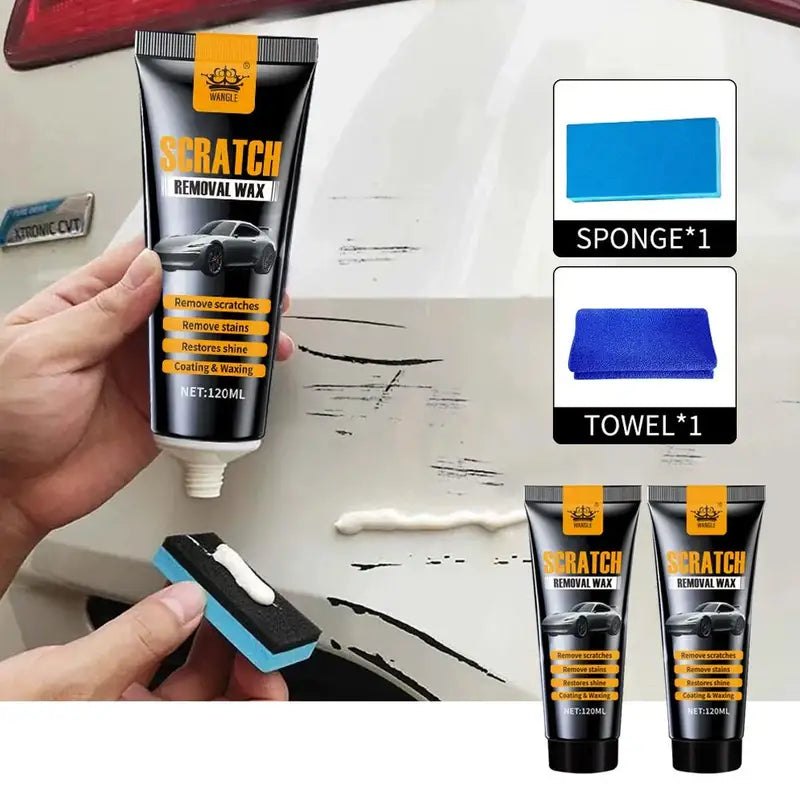 Car Scratch Remover Wax - Automotive Paint Care & Polishing Tool