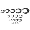 18PCS Acrylic Septum & Ear Stretching Jewelry Kit - U-Shaped Horseshoe Rings