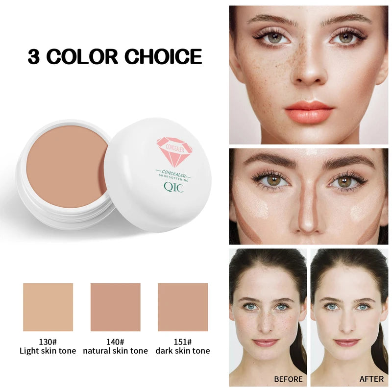Waterproof & Sweatproof Concealer Cream for Tattoo Coverage - Long-Lasting Natural Finish