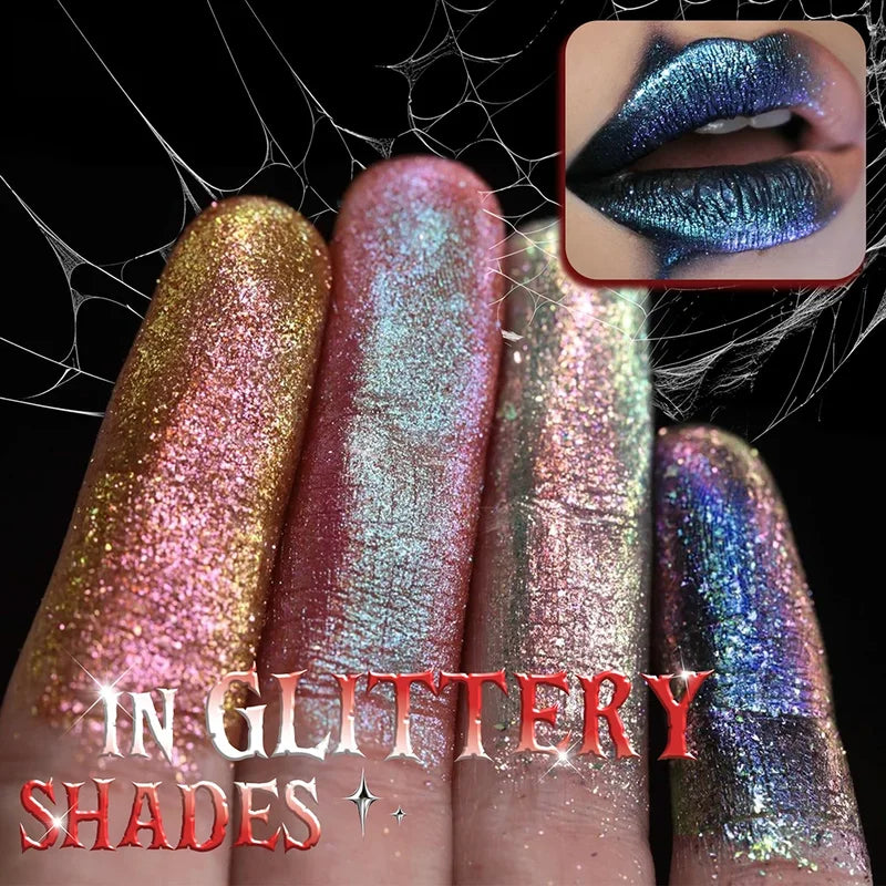 Long Lasting Metallic Pearl Lipstick - 15 Shimmer Glitter Colors for Special Occasions