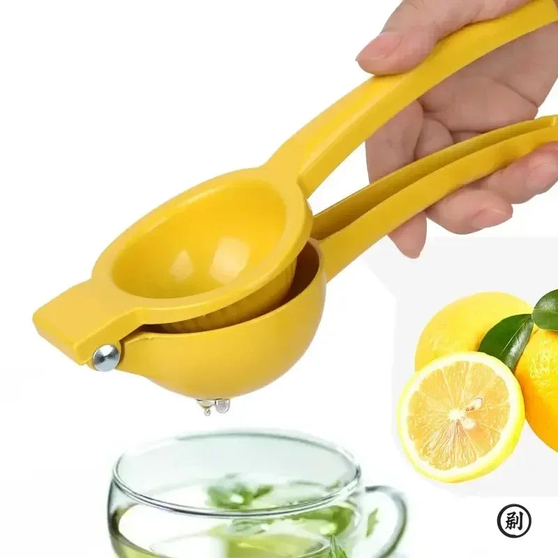 Multipurpose Citrus Press and Hand Juicer - Aluminum Lemon & Orange Squeezer, Portable Kitchen Tool
