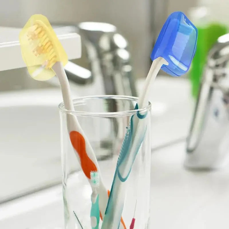 Travel Toothbrush Head Covers 5-Pack - Portable Protective Cases for Household & Travel