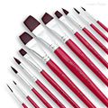 Professional Face Painting Brush Set with Nylon Bristles - 12/24 Pieces for Stage Makeup and Art