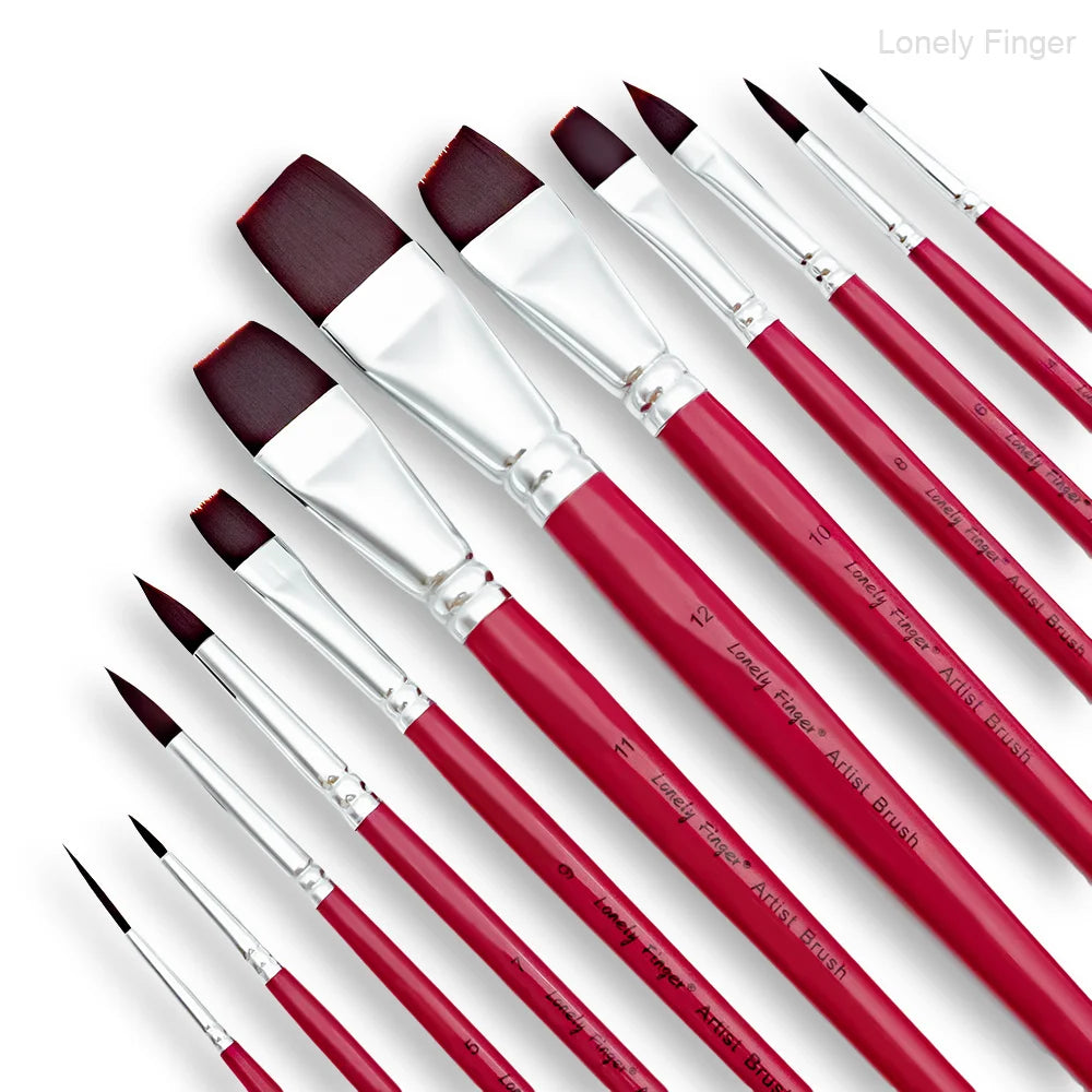 Professional Face Painting Brush Set with Nylon Bristles - 12/24 Pieces for Stage Makeup and Art