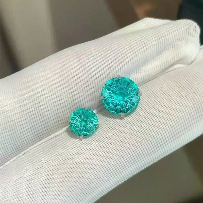 Multicolor Crystal Stud Earrings for Women Hypoallergenic Stainless Steel Jewelry