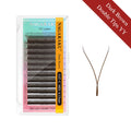 Premium Cross Shape Eyelash Extensions - Soft Natural Mink Material, Hand-Woven, Multiple Lengths & Curl Options
