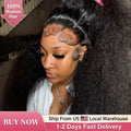 Deep Water Wave Lace Front Wigs for Black Women - Curly Human Hair, 13x6, 20-28 Inches