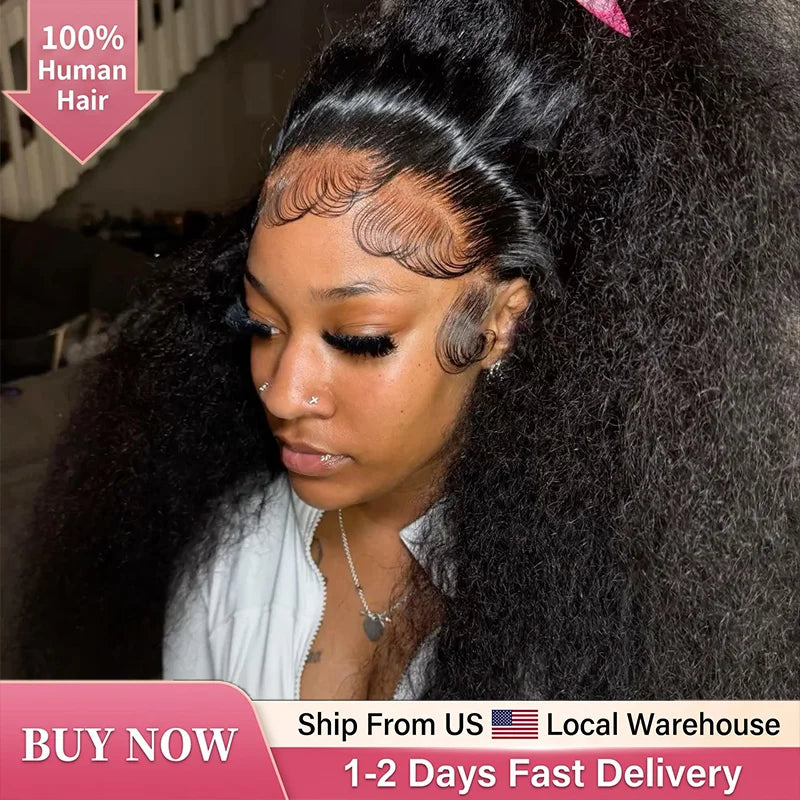 Deep Water Wave Lace Front Wigs for Black Women - Curly Human Hair, 13x6, 20-28 Inches
